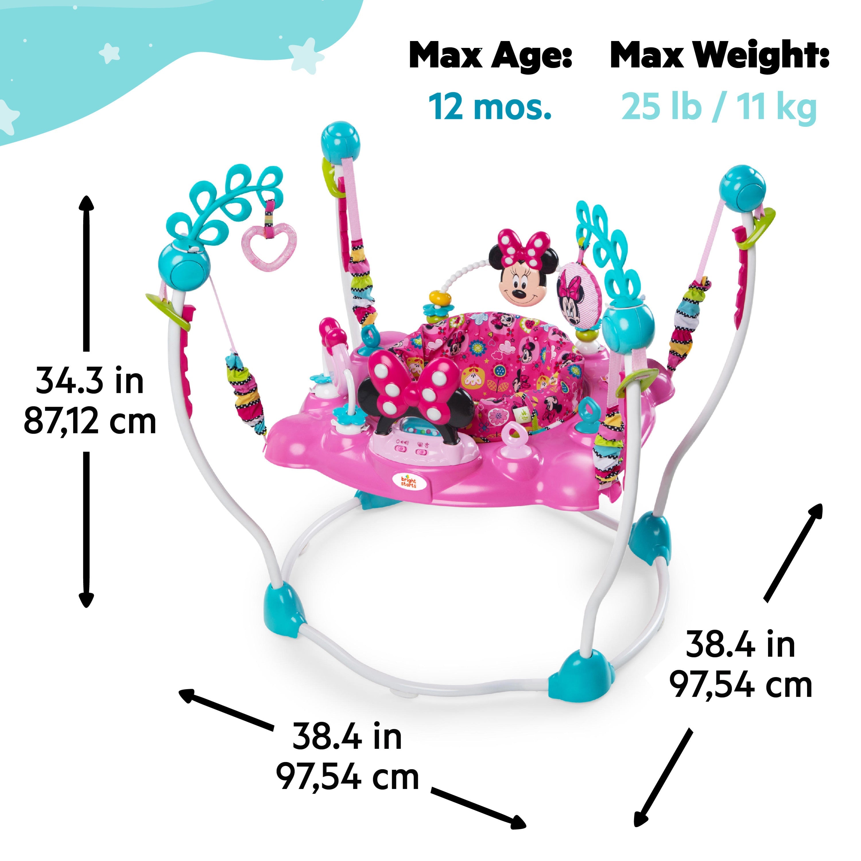 Disney Baby MINNIE MOUSE PeekABoo Baby Activity Jumper