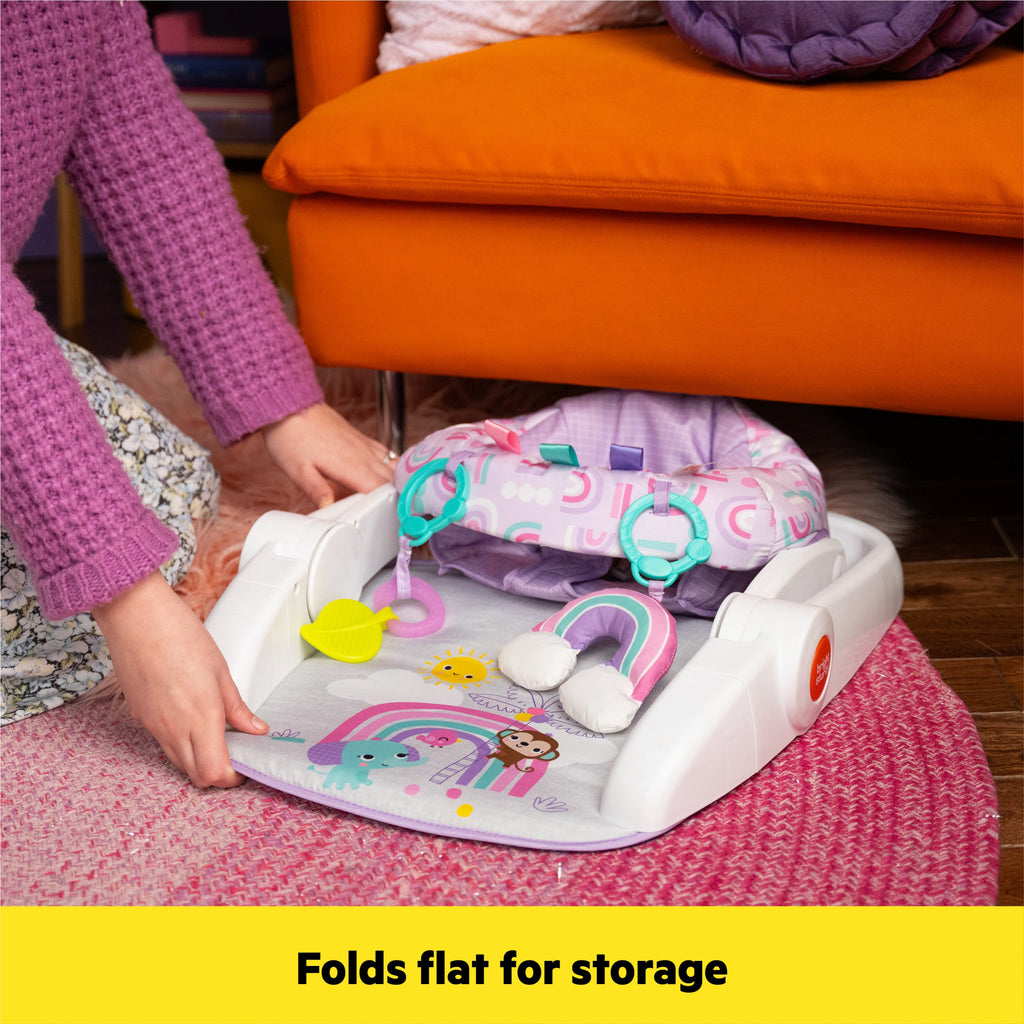 Bright Starts Learn-to-Sit 2-Position Floor Seat - Purple Paradise