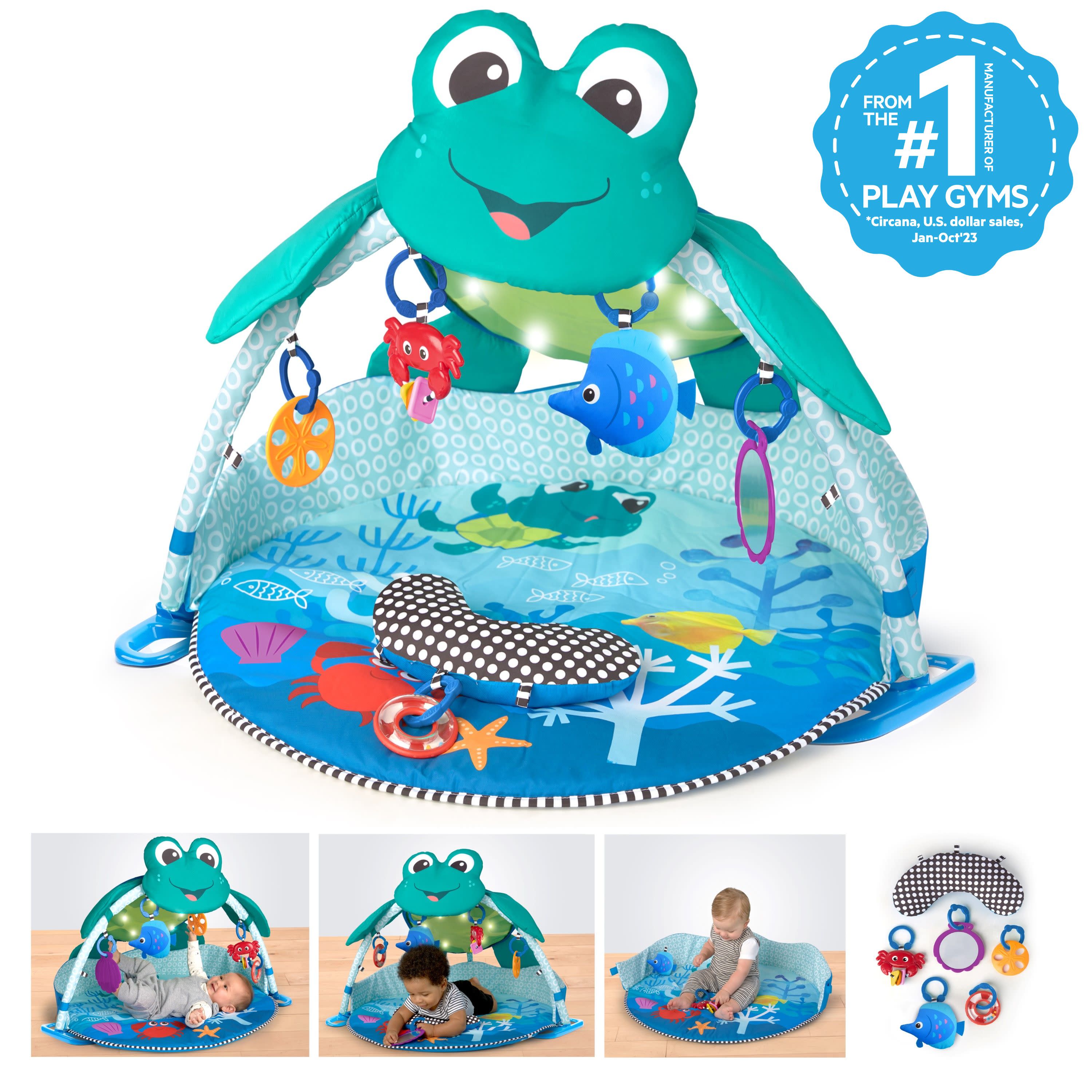 Baby Einstein Neptune Under the Sea Lights & Sounds Activity Gym and Play Mat