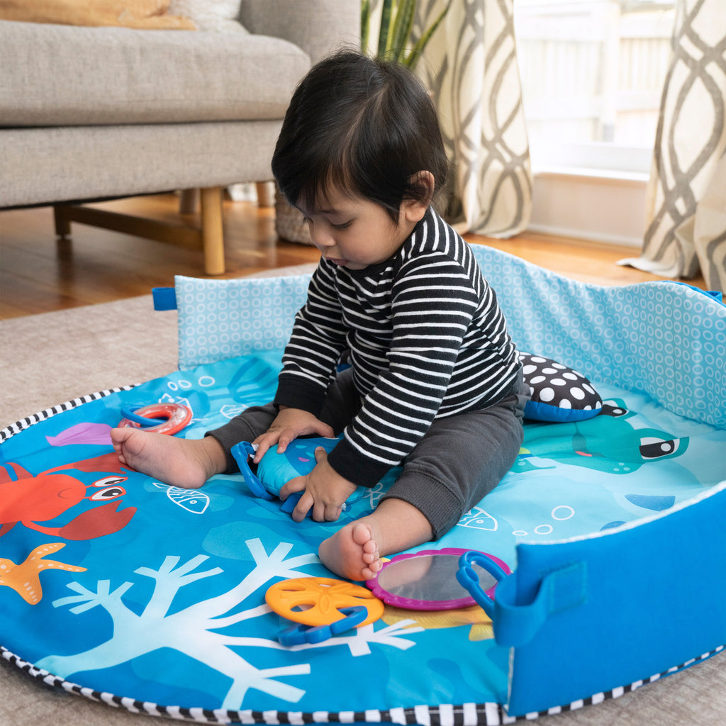 Baby Einstein Neptune Under the Sea Lights & Sounds Activity Gym and Play Mat