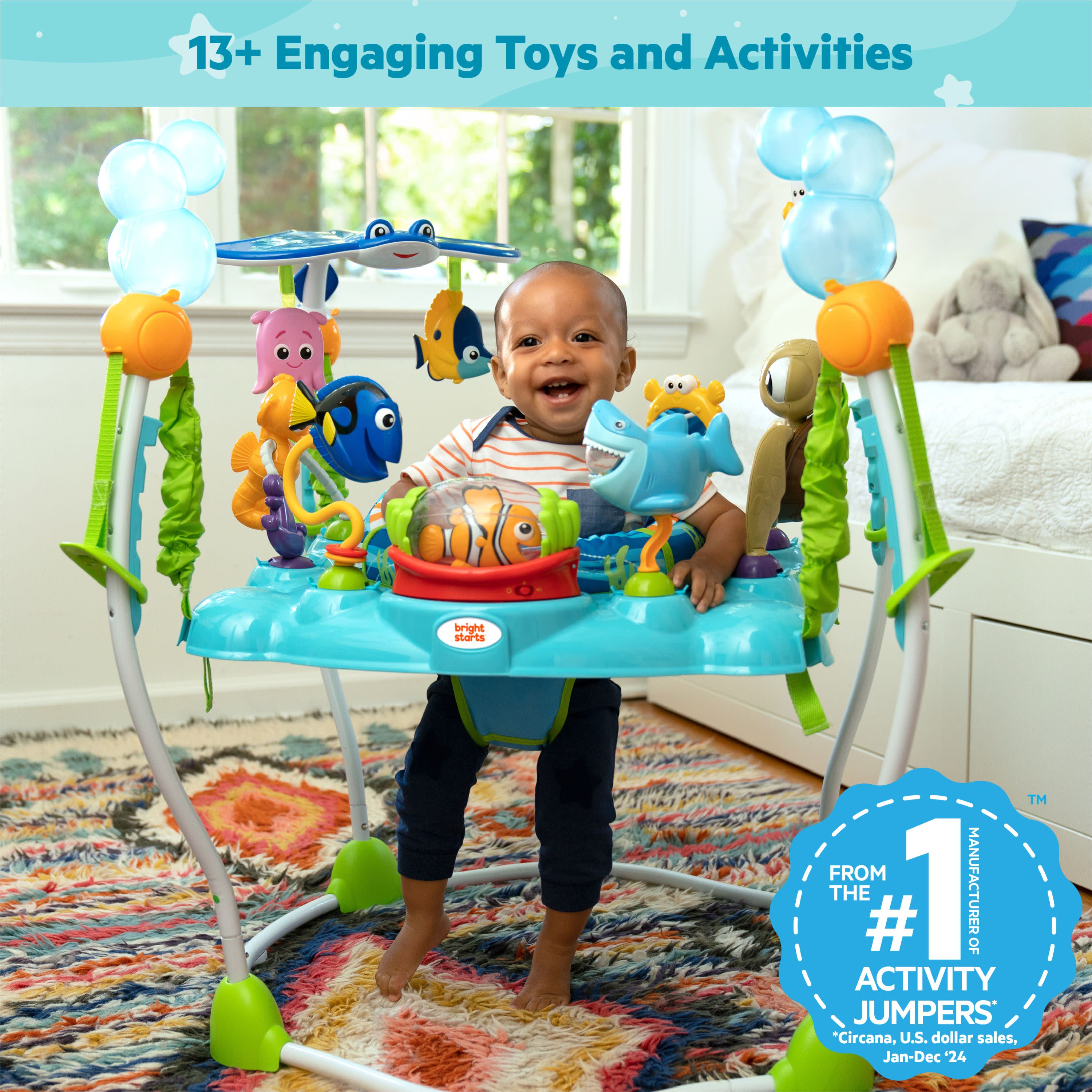 Disney Baby Finding Nemo Sea of Activities Baby Activity Jumper