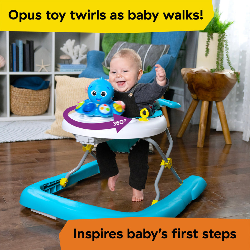 Baby Einstein Ocean Explorers Step & Twirl Opus 4-in-1 Activity Walker, Ages 6 Months+