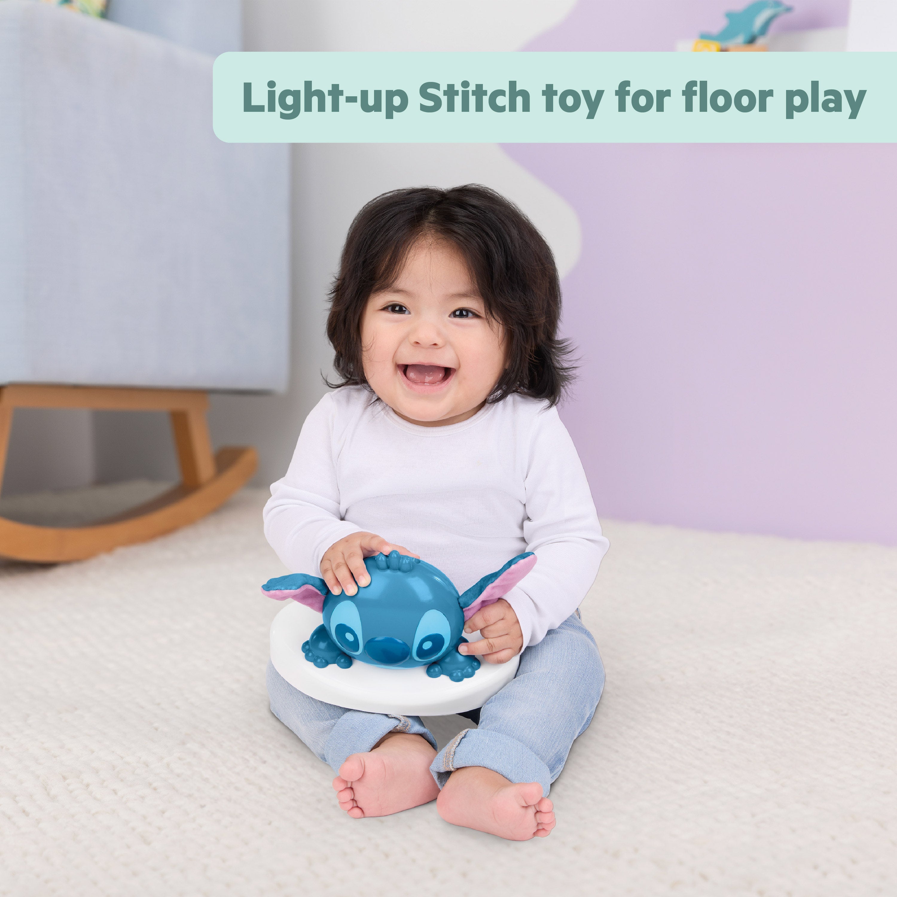Bright Starts Disney Stitch Little Ohana Baby Activity Jumper