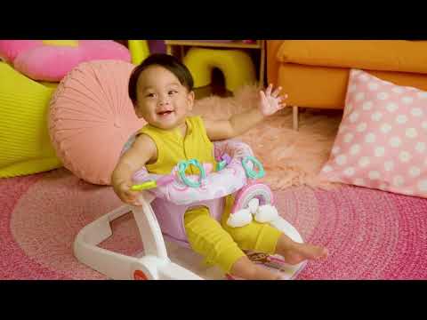 Bright Starts Learn-to-Sit 2-Position Floor Seat - Purple Paradise