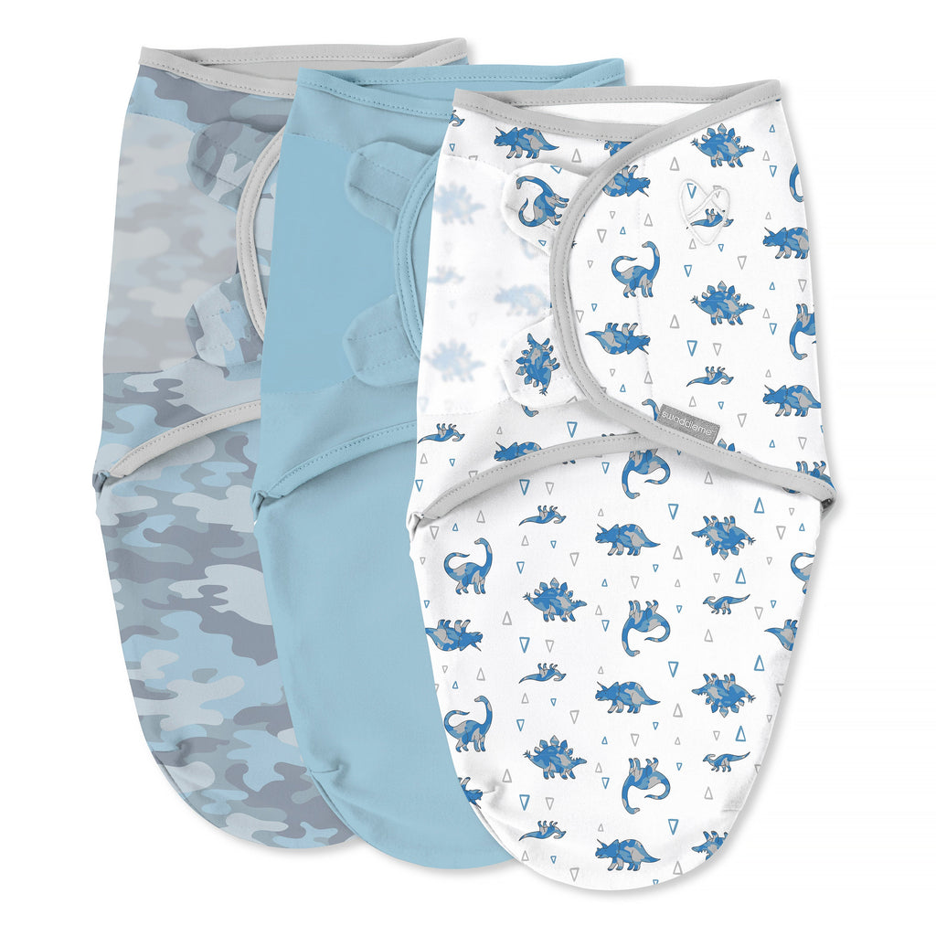 Original Swaddle, Size SM, 0-3 months, 3pk (Dino Mite)