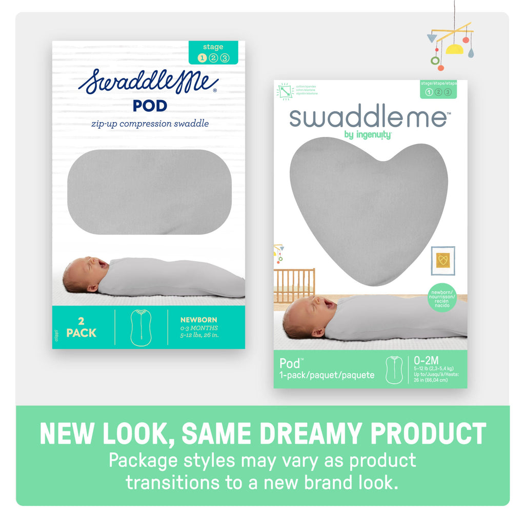 Swaddle Pod, Size Newborn, 0-2 months, 1pk (Sweet Blossoms)