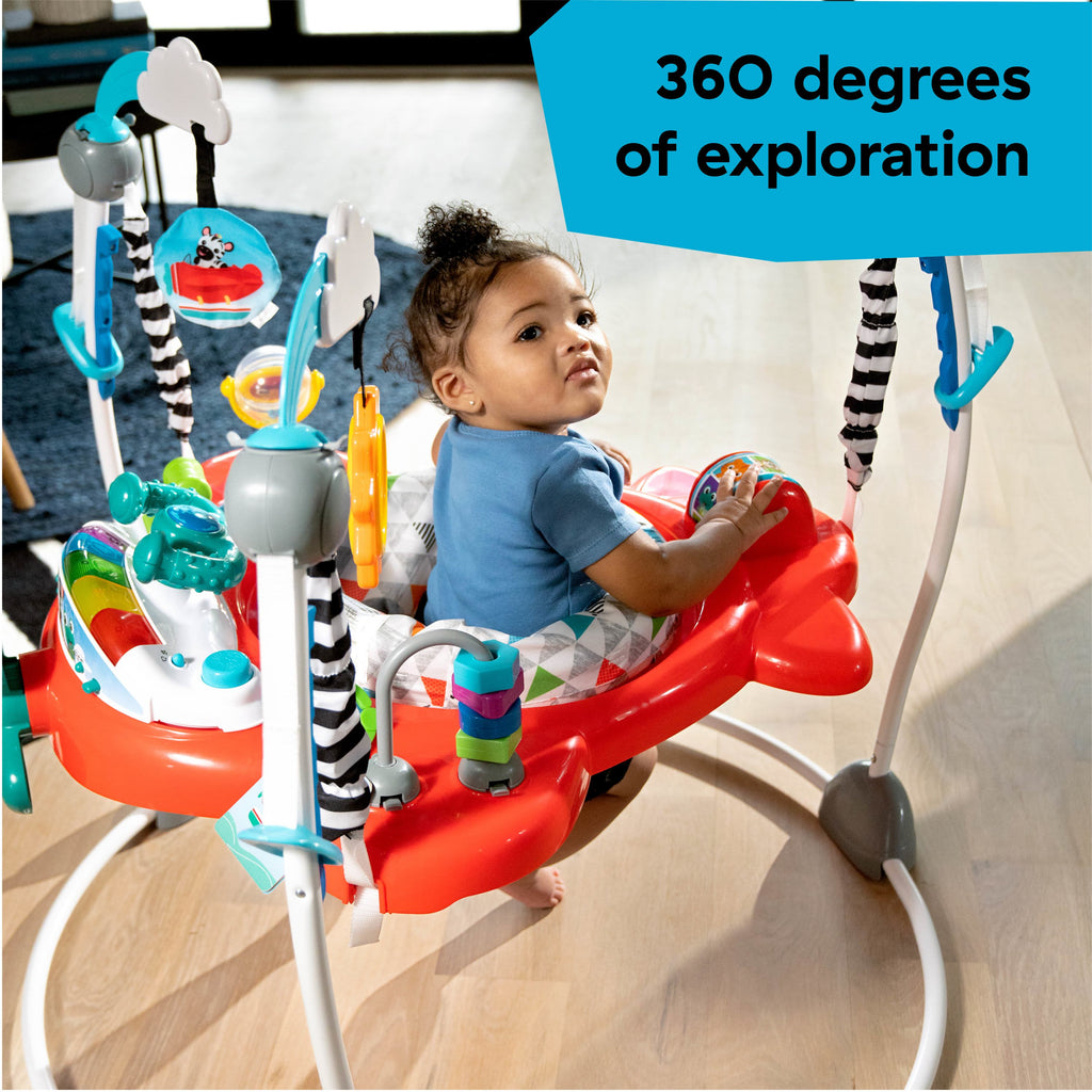 Baby Einstein Ocean Explorers Airplane Adventure 2-in-1 Activity Jumper, Ages 6+ months